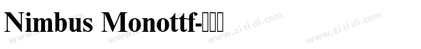 Nimbus Monottf字体转换